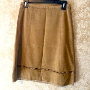 Ann Taylo Loft Leather Skirt/ Size 2